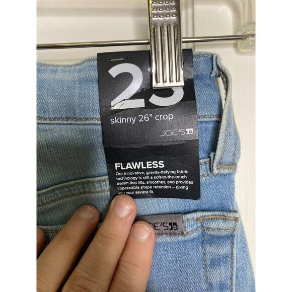 Joe's Jeans Women's Mid-Rise Cropped Skinny Jeans - Blue - Size 23 (00) nwt - Picture 5 of 7